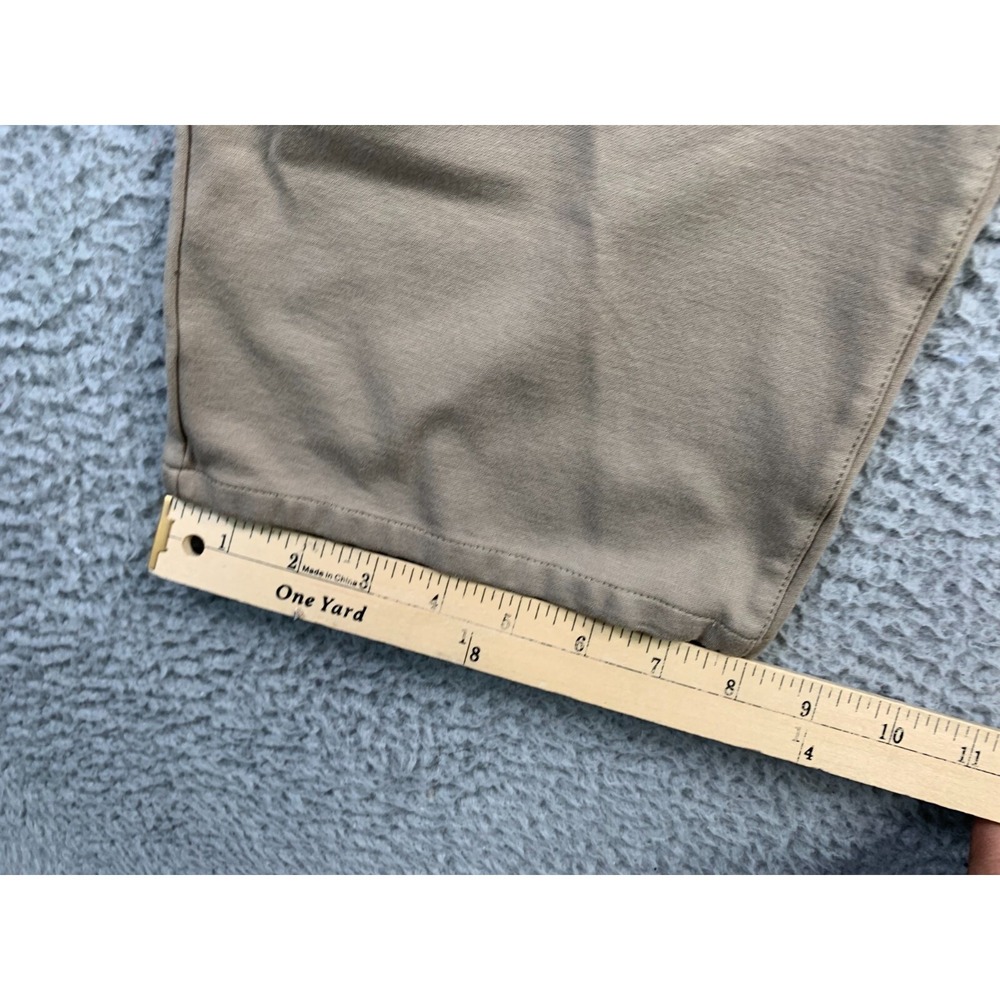 True Classic Pants Mens 40x27 Beige Soft Stretch Comfort Casual Chino - Picture 5 of 13